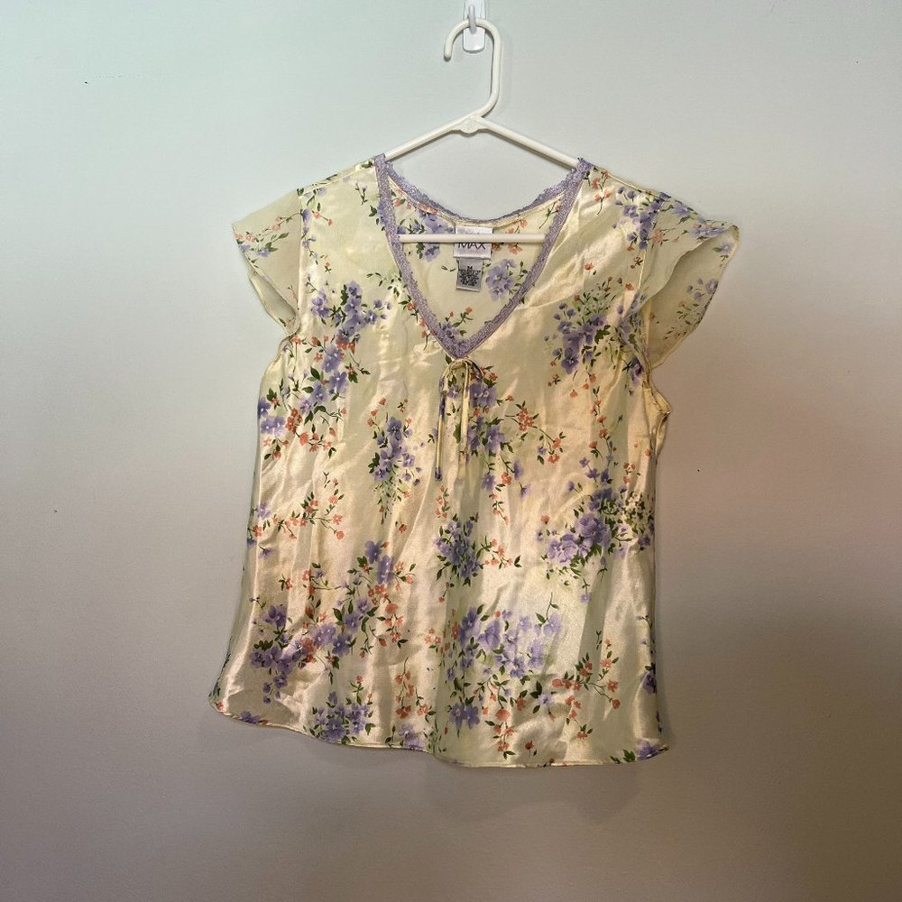 Y2K Satin Top